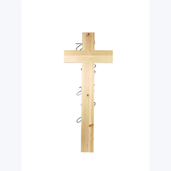 Wood Long Wall Hanging/Leaner Cross. Bless this Home