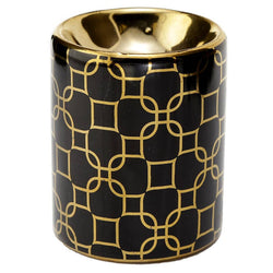 Eden Metallic Gold Geometric Ceramic Mini Oil Burner
