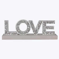 Wood Love Word Cutout Tabletop
