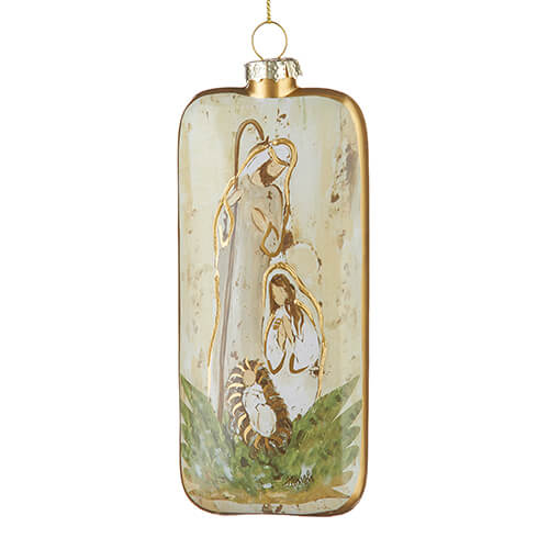 HOLY FAMILY ORNAMENT 6"