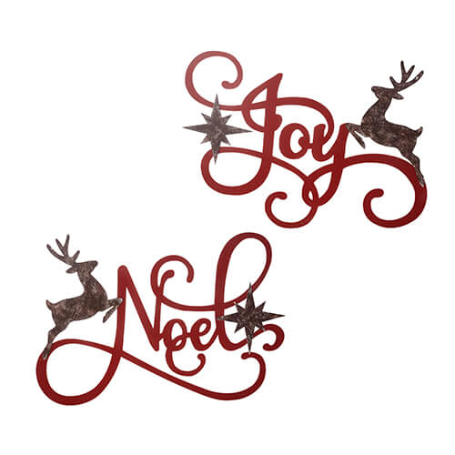 HOLIDAY CUT OUT WALL ART 32.25"