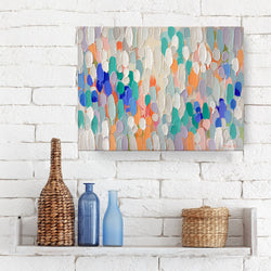 Color Map IV' Wrapped Canvas Coastal Abstract Wall Art