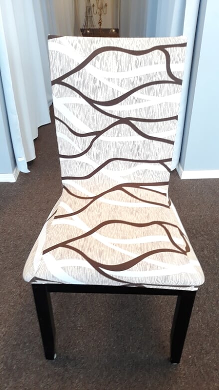 Brown, Gray & White Branches Chair Cover