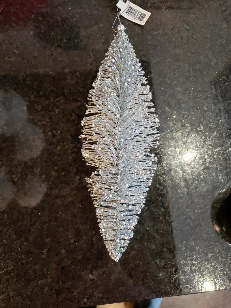 Silver Cone Ornament