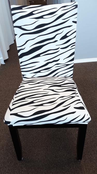 Zebra Chair Cover